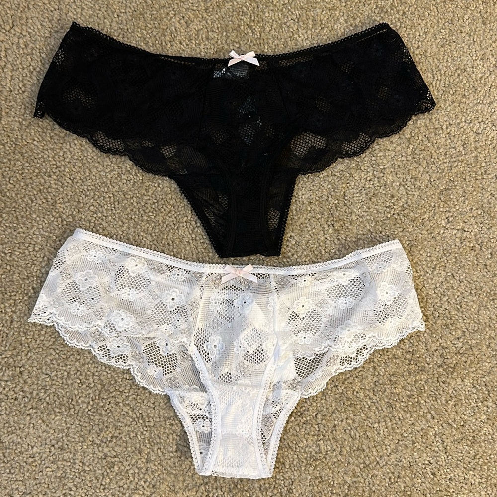 NWT Eberjey Bluebird Isabella Lace Culottes, size L - lot of 2